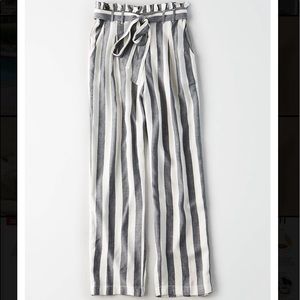 American eagle striped linen pants